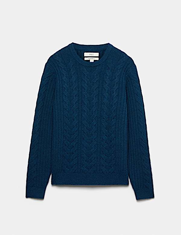 Cable Knit Crew Neck Jumper