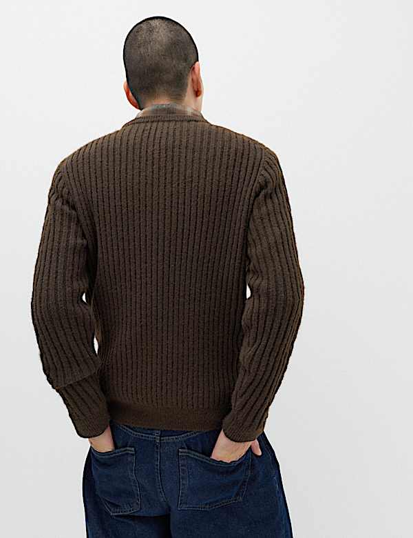 Cable Knit Crew Neck Jumper - MV