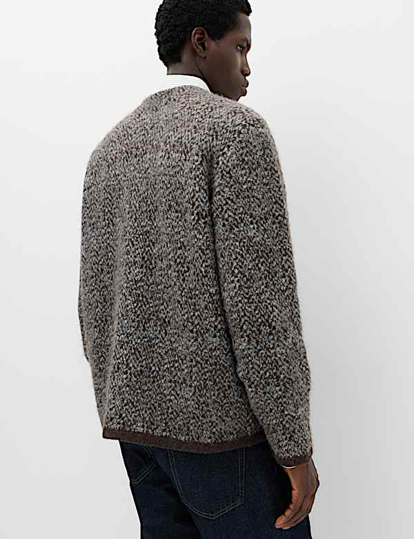 Lofty Relaxed Fit Patterned Cardigan