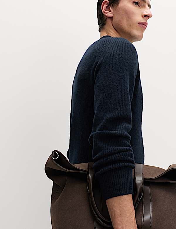 Superweicher Pullover mit Rippenmuster - AT