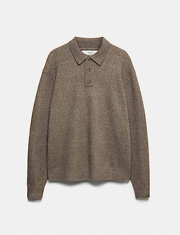 סוודר פולו רך במיוחד עם צמר - IL