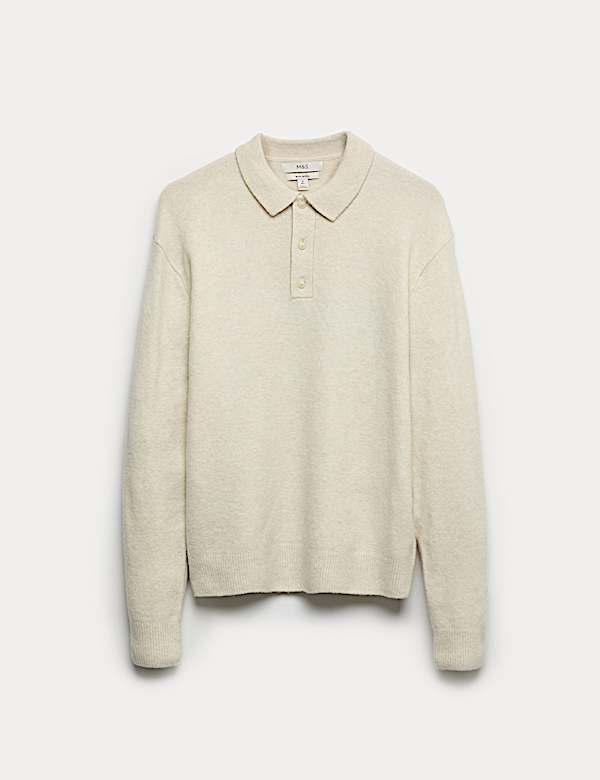 סוודר פולו רך במיוחד עם צמר - IL