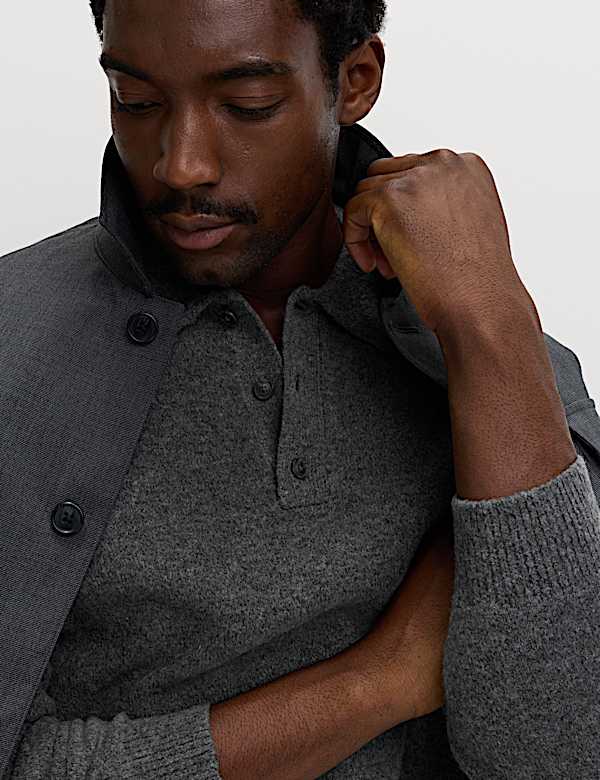 Supersoft Polo Neck Jumper with Wool - IT