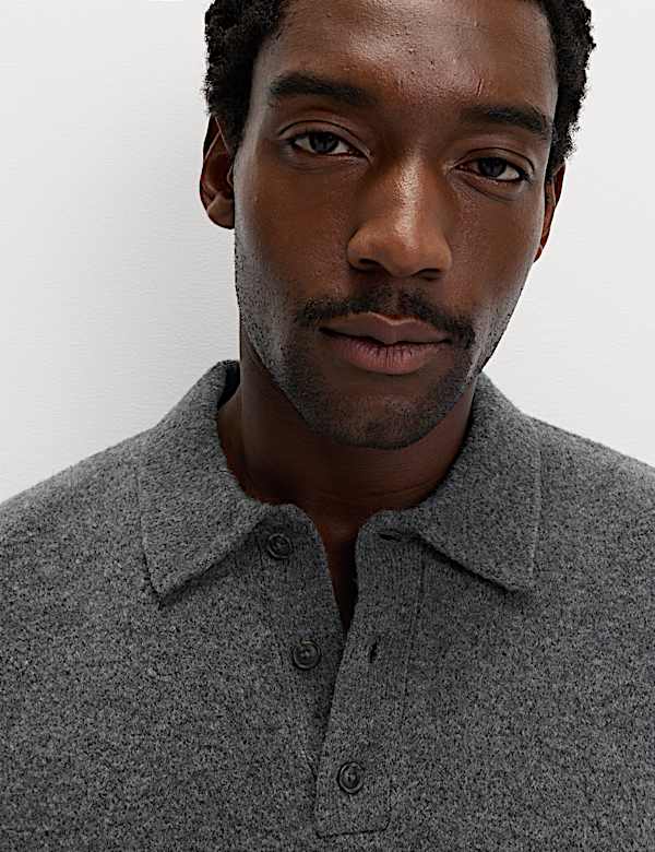 Supersoft Polo Neck Jumper with Wool - IT