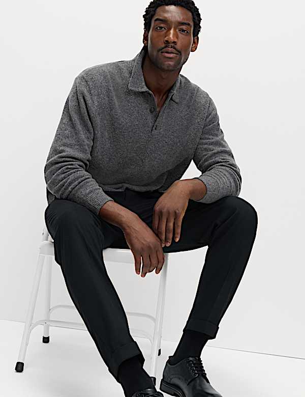 Supersoft Polo Neck Jumper with Wool - IT