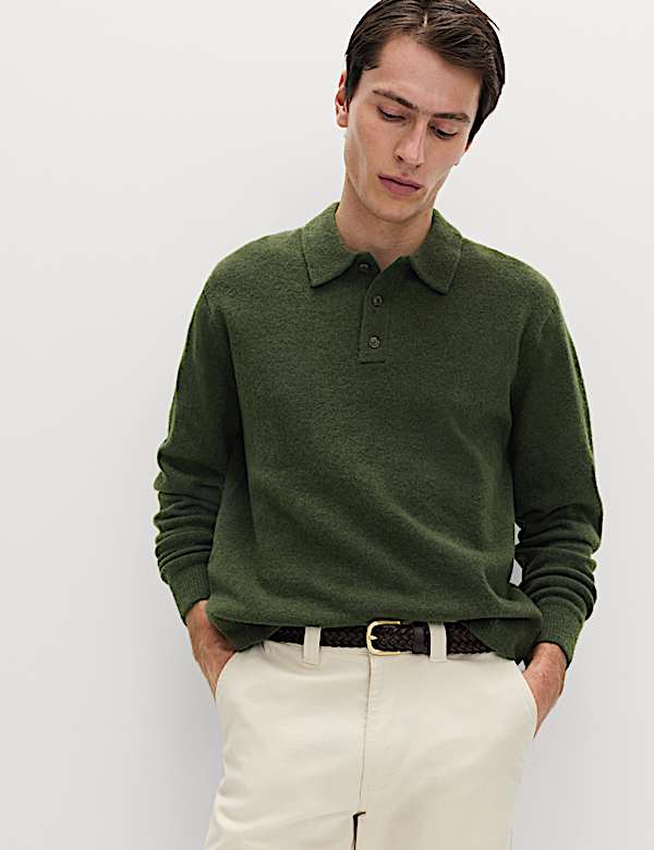 Supersoft Polo Neck Jumper with Wool - AU