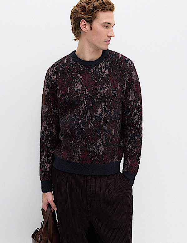 Fairisle Crew Neck Jumper with Wool