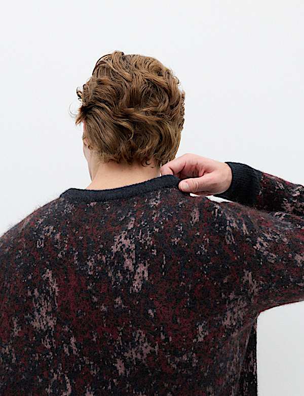 Fairisle Crew Neck Jumper with Wool