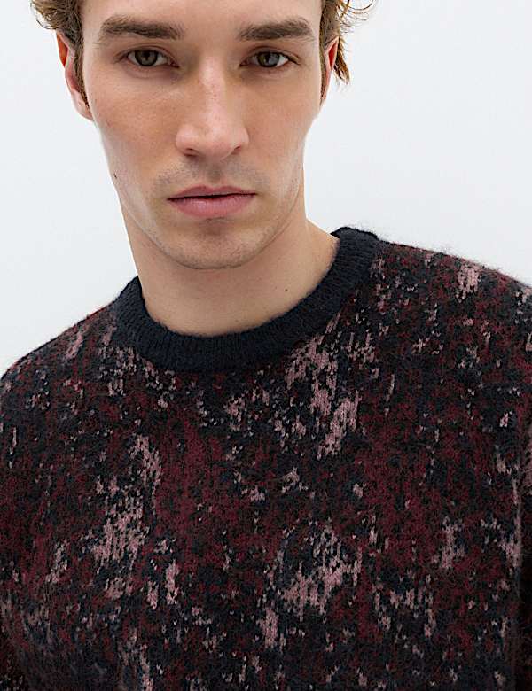 Fairisle Crew Neck Jumper with Wool