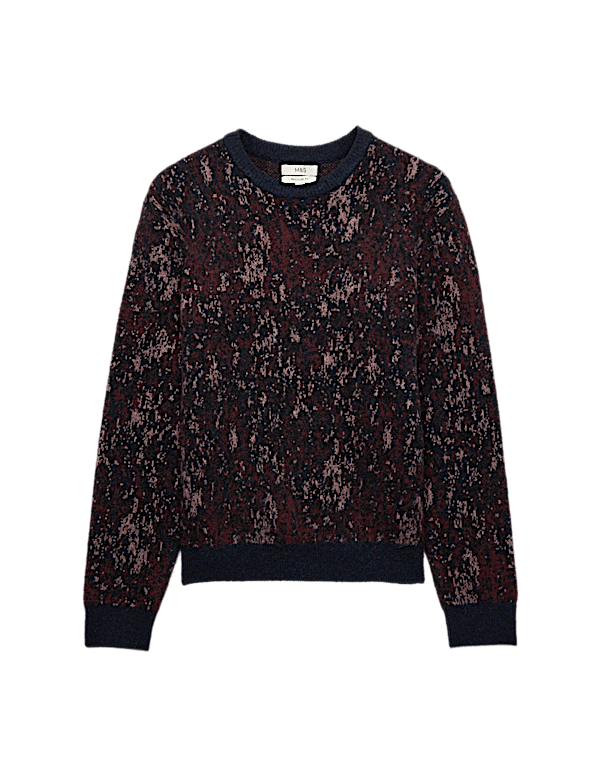 Fairisle Crew Neck Jumper with Wool