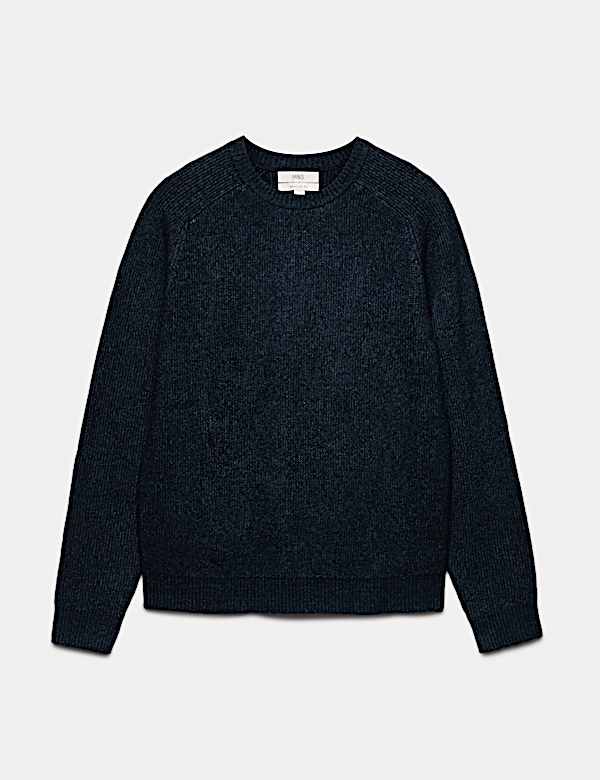 Jumper Kerah Bundar Super Lembut dengan Wol - ID
