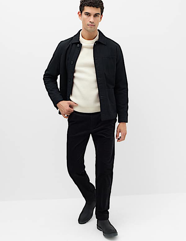 Superweicher Pullover mit Rundhalsausschnitt und Wollanteil - DE