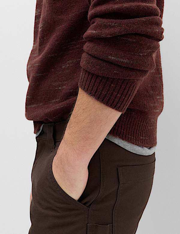 Supersoft Space Dye Crew Neck Jumper - BE