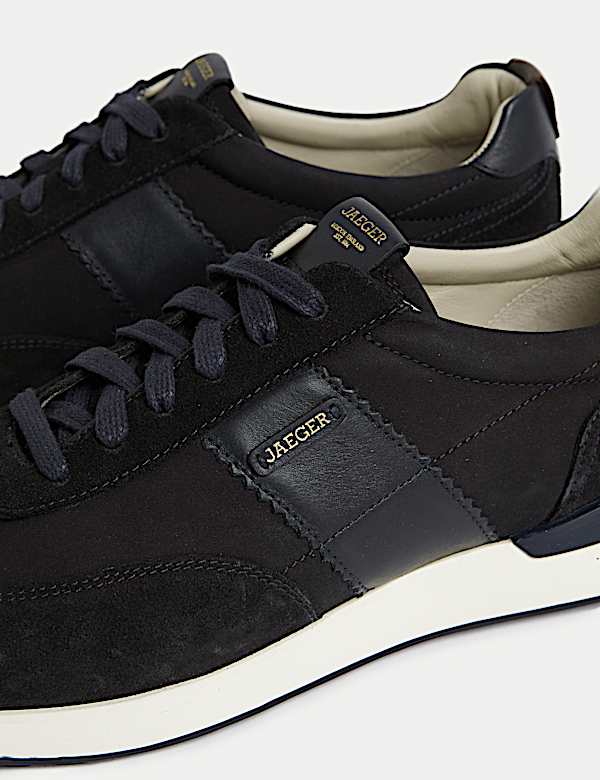 Leather Lace Up Trainers - BE
