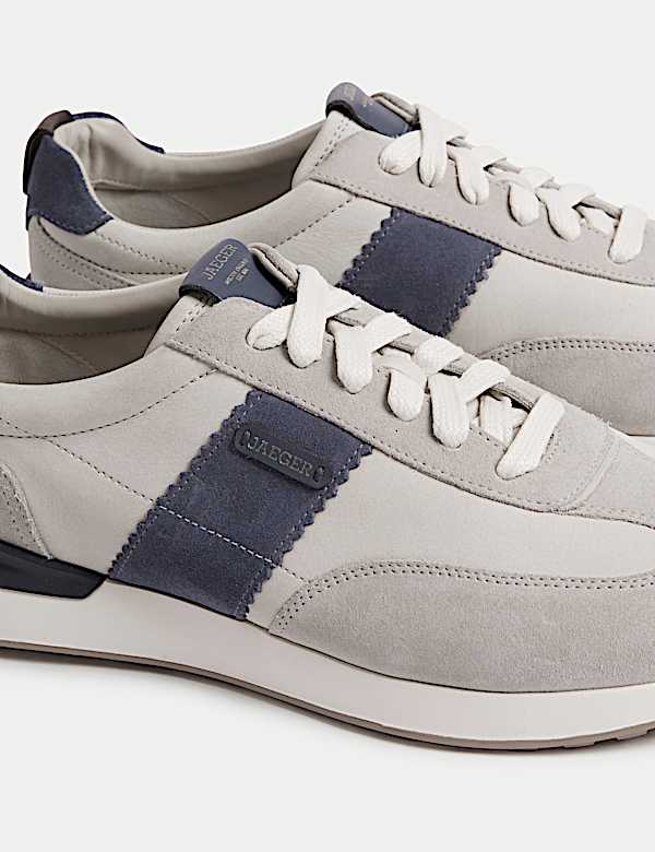 Leather Lace Up Trainers - IT