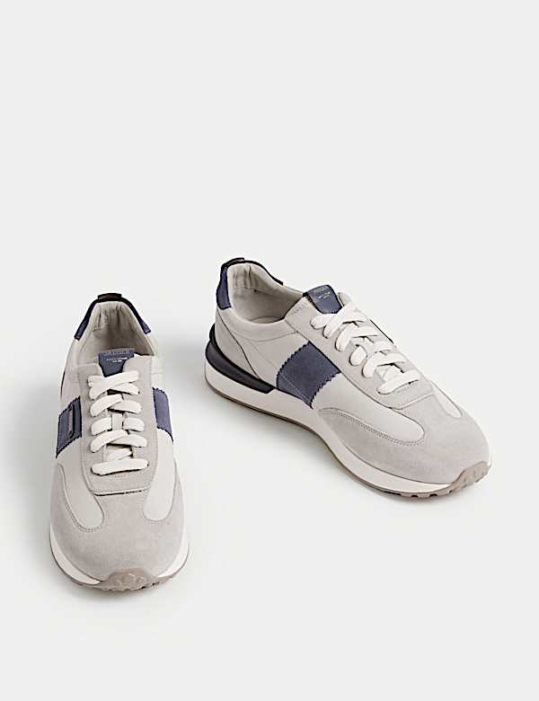 Leather Lace Up Trainers - IT