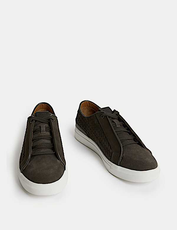 Leather Interweave Trainers - GR