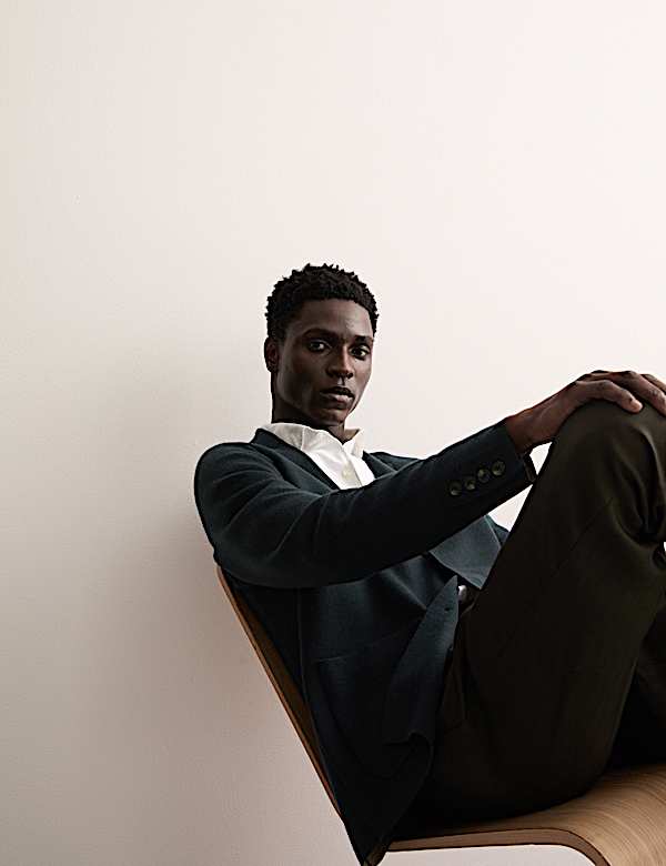 Pure Extra Fine Merino Wool Knitted Jacket - NL