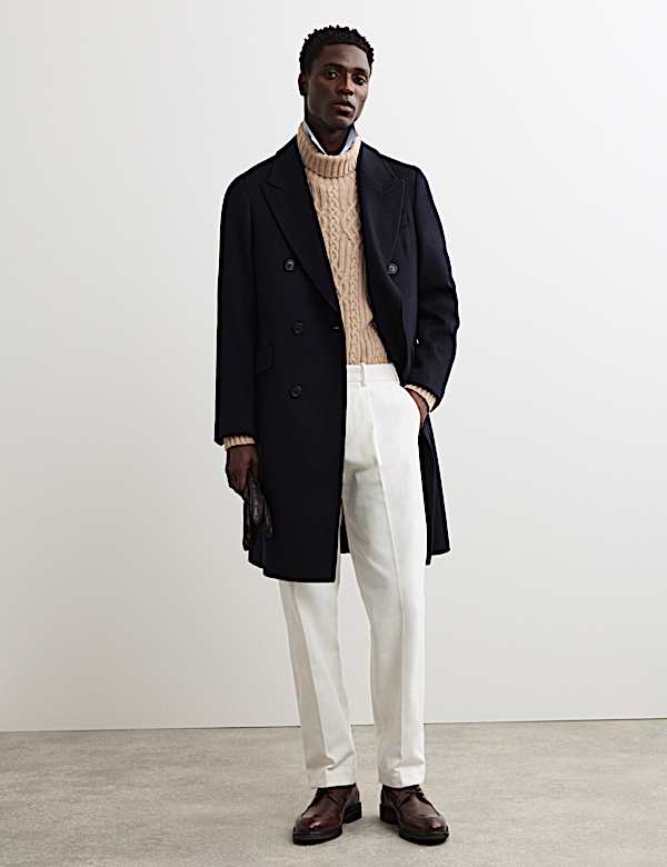 Pure Lambswool Cable Roll Neck Jumper - AU