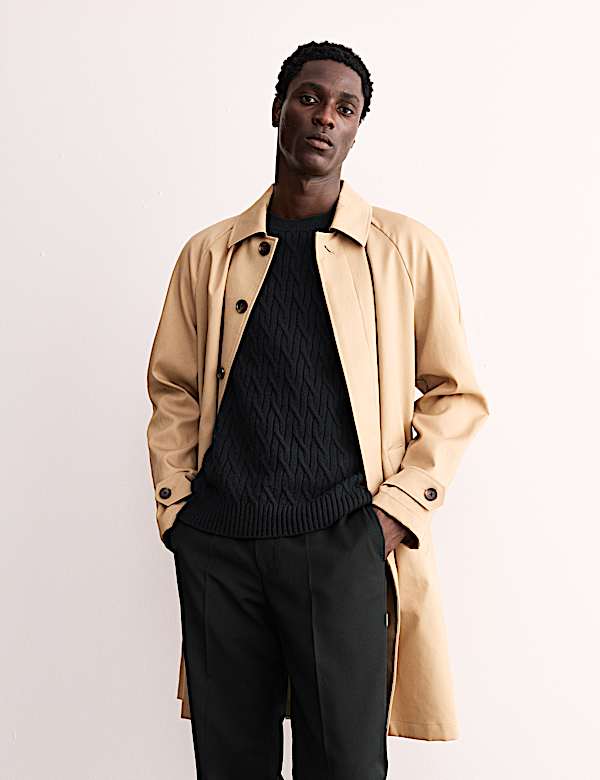 Pure Cashmere Cable Crew Neck Jumper - CA