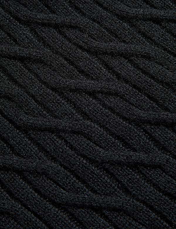 Pure Cashmere Cable Crew Neck Jumper - CA