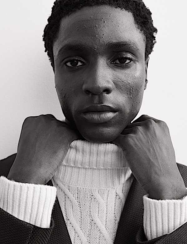 Pure Cashmere Diagonal Roll Neck Jumper - ES