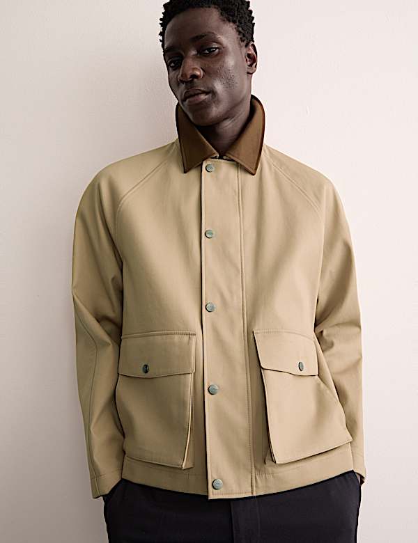 Pure Cotton Short Trench Coat | NEUTRAL | Coats | M&S GR