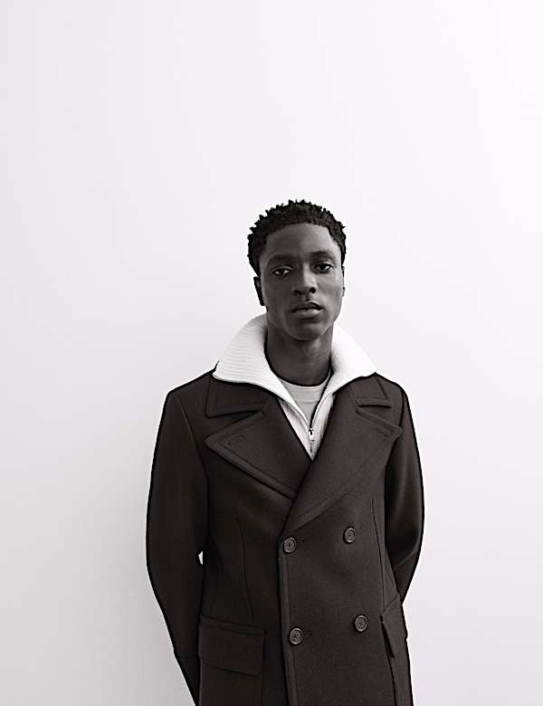 Italian Wool Revere Coat - AU