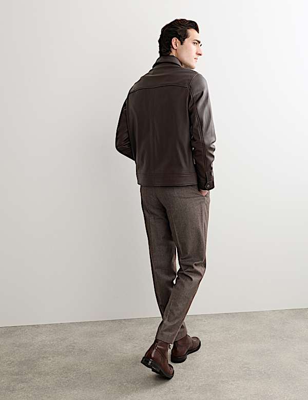 Leren Harrington-jasje - NL