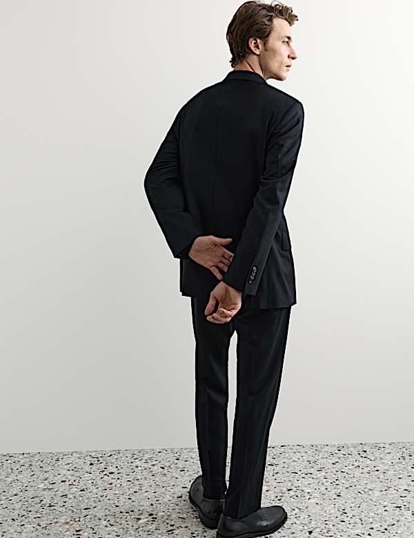 Tailored Fit Italian Wool Flannel Suit Jacket - AU
