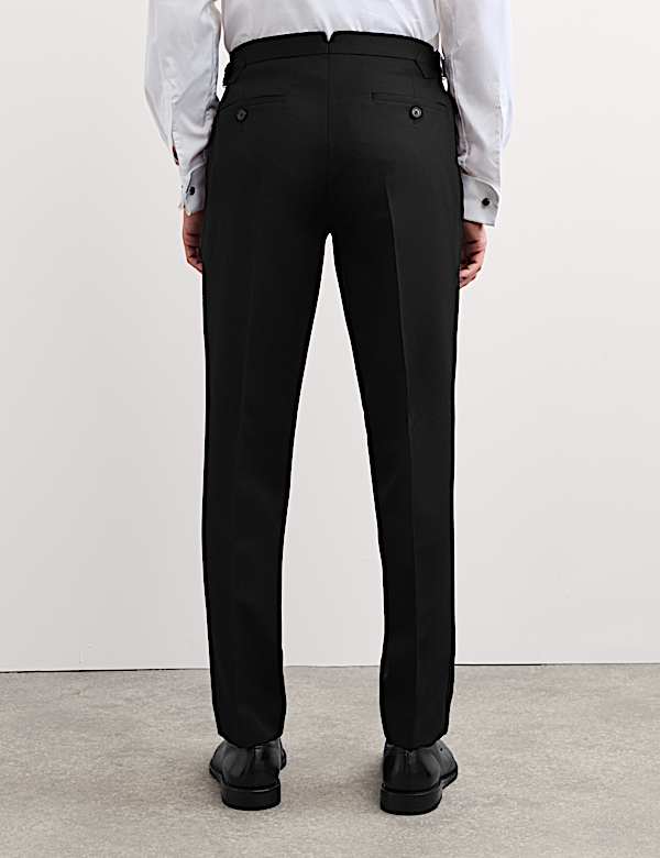 Flat Front Formal Trousers with Wool - AU