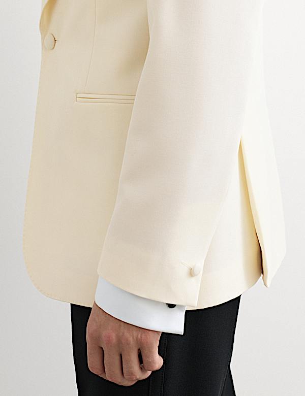 Tailored Fit Italian Wool Tuxedo Jacket - AU