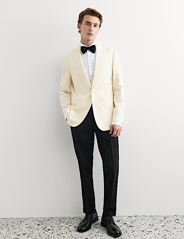 Tailored Fit Italian Wool Tuxedo Jacket - AU