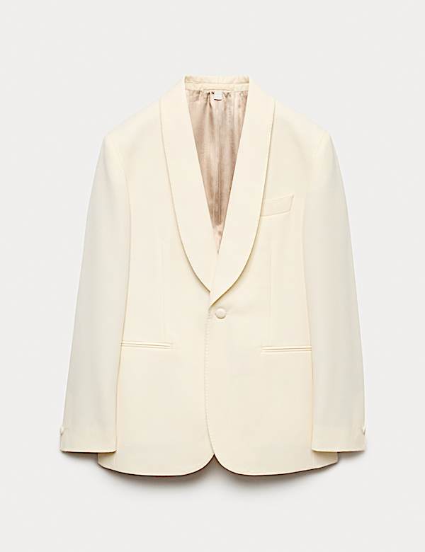 Tailored Fit Italian Wool Tuxedo Jacket - AU