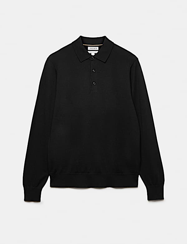 Merino Wool Rich with Silk Polo Shirt - LU