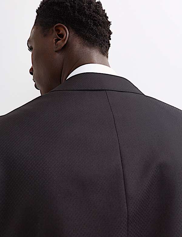 Tailored Fit Pure Wool Tuxedo Jacket - BE