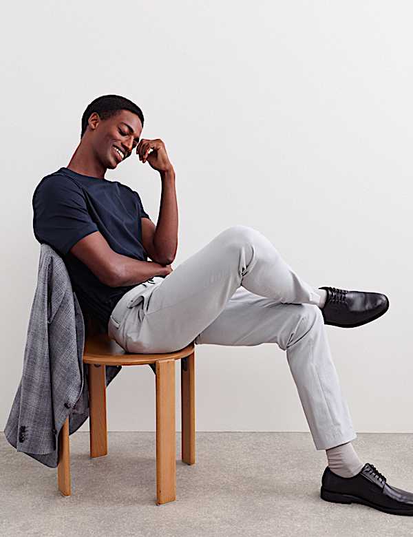 Slim Fit Italian Cotton Chinos - CA