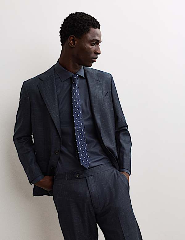 Tailored Fit Wool Rich Suit Jacket - CA