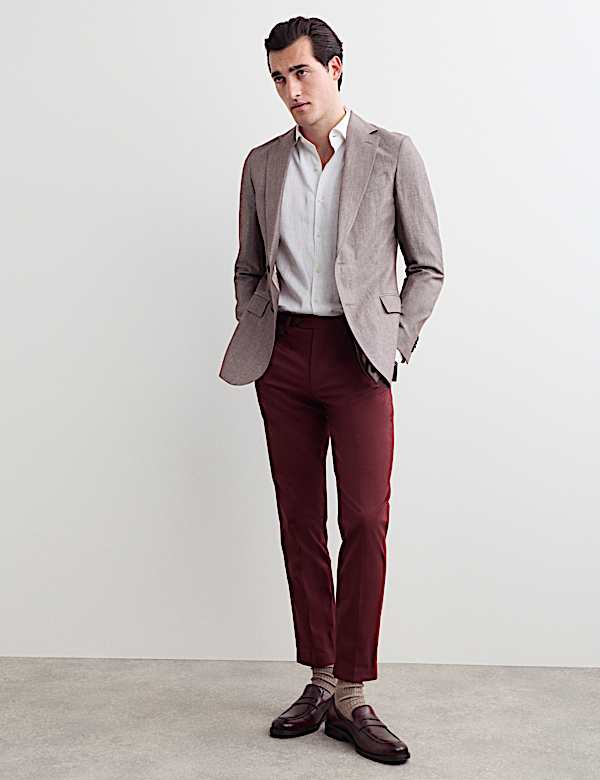 Tailored Fit Italian Cotton Chinos - CZ