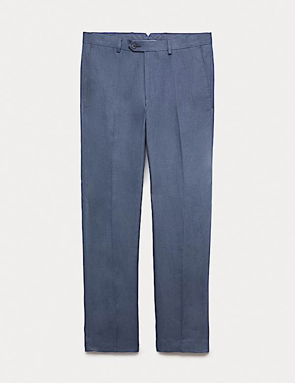 Tailored Fit Pure Linen Trousers - AU