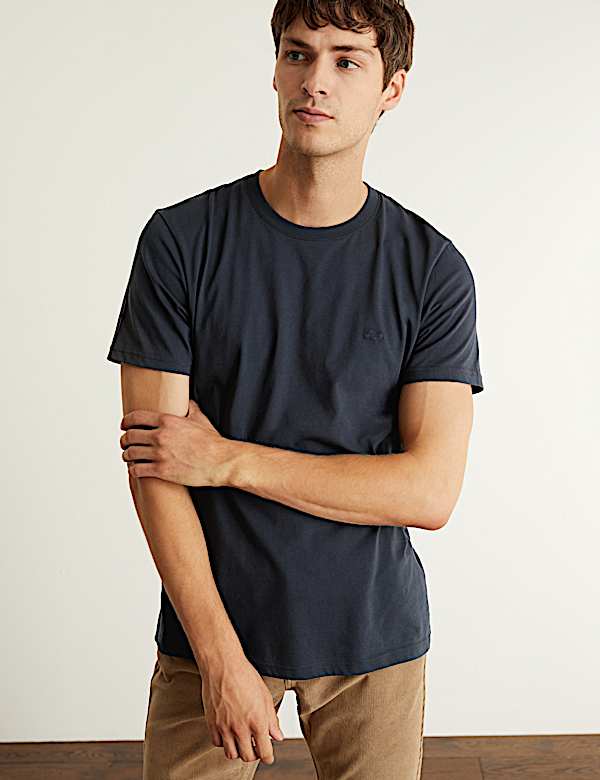 Pure Cotton Crew Neck T-Shirt