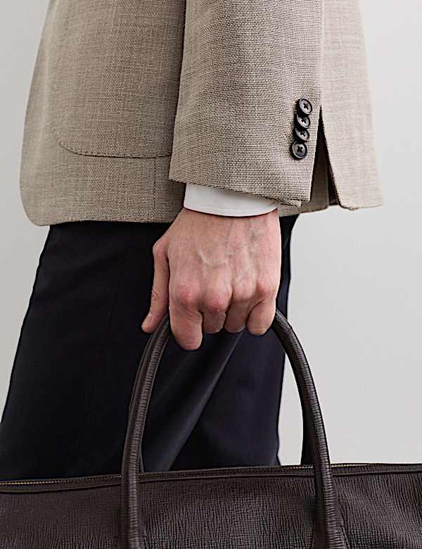 Tailored Fit Italian Wool Rich Check Blazer - ES