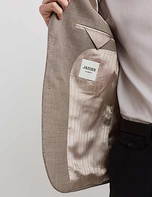 Tailored Fit Italian Wool Rich Check Blazer - ES