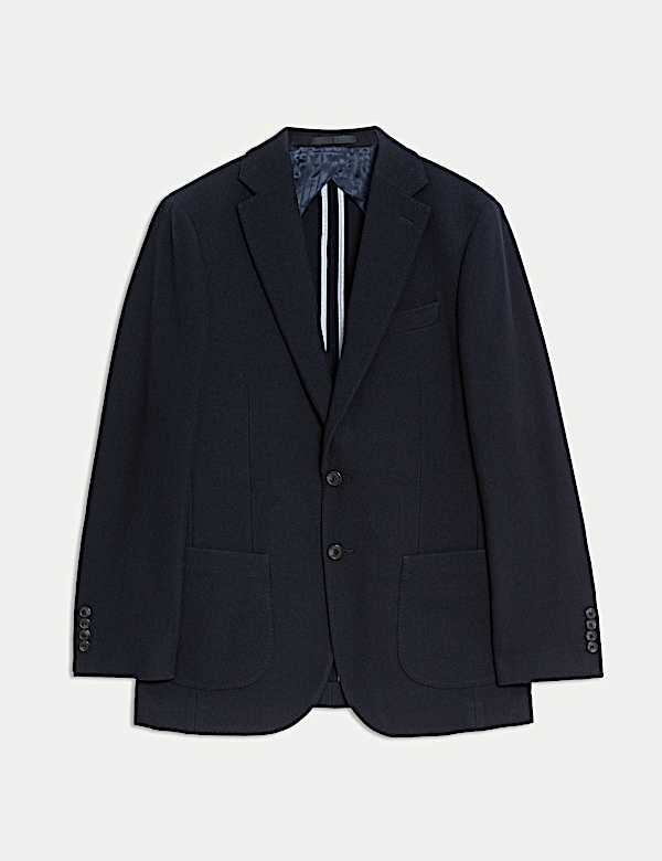 Tailored Fit Italian Wool Twill Blazer with Cashmere - FR