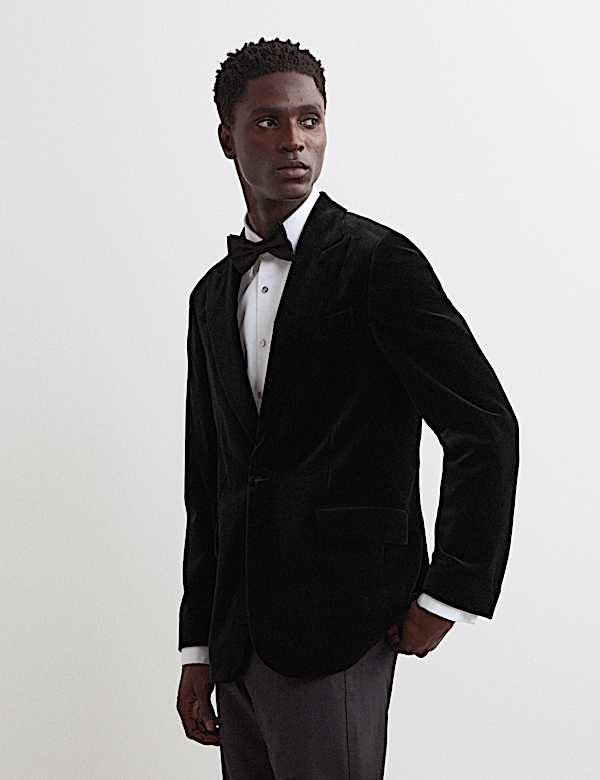 Pure Cotton Velvet Blazer - NL