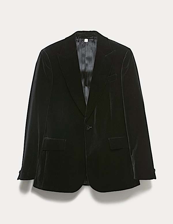 Pure Cotton Velvet Blazer - NL