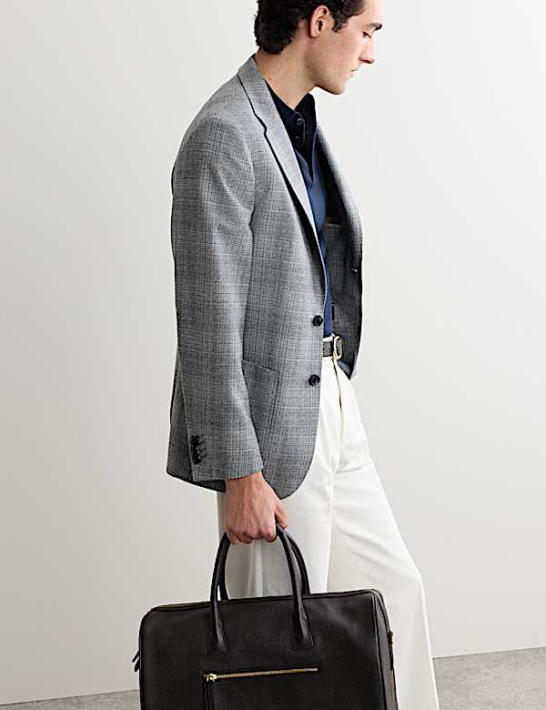 Tailored Fit Italian Pure Wool Blazer - NZ