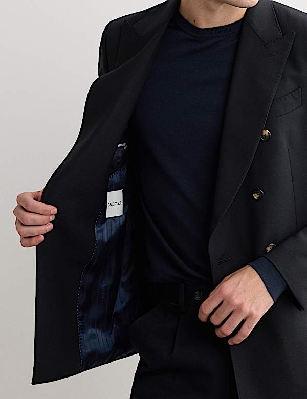 Blazer coupe ajust&eacute;e 100 % laine italienne - CA