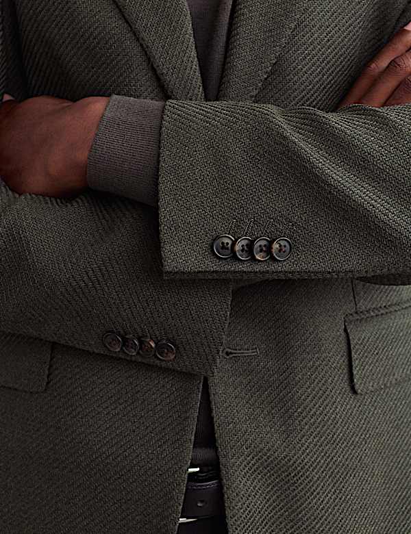 Tailored Fit Wool Rich Twill Blazer - AU