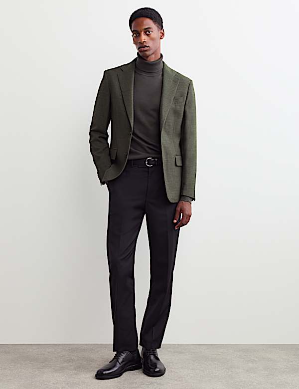 Tailored Fit Wool Rich Twill Blazer - AU